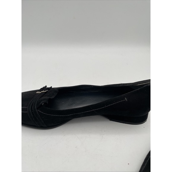 Stuart‎ Weitzman Shoes Womans Black Suede Slip on size 8.5 Spain Comfort Shoes - Picture 8 of 12